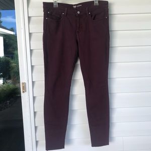 Donated to Eaton Fire Evacuees- Gap Maroon Burgundy Skinny Jeans